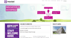 Desktop Screenshot of connected.cityofglasgowcollege.ac.uk